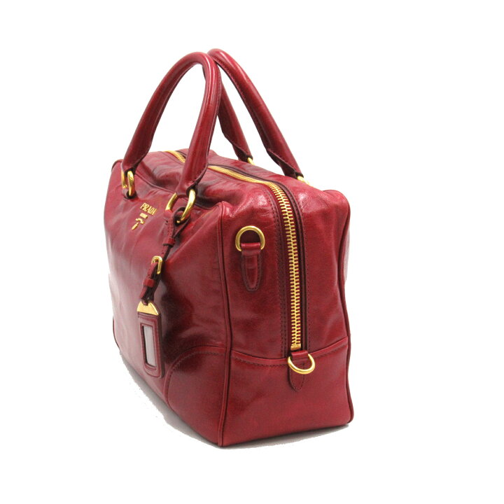 楽天市場】プラダ PRADA 2WAYボストン ボストンバッグ バッグ レザー 