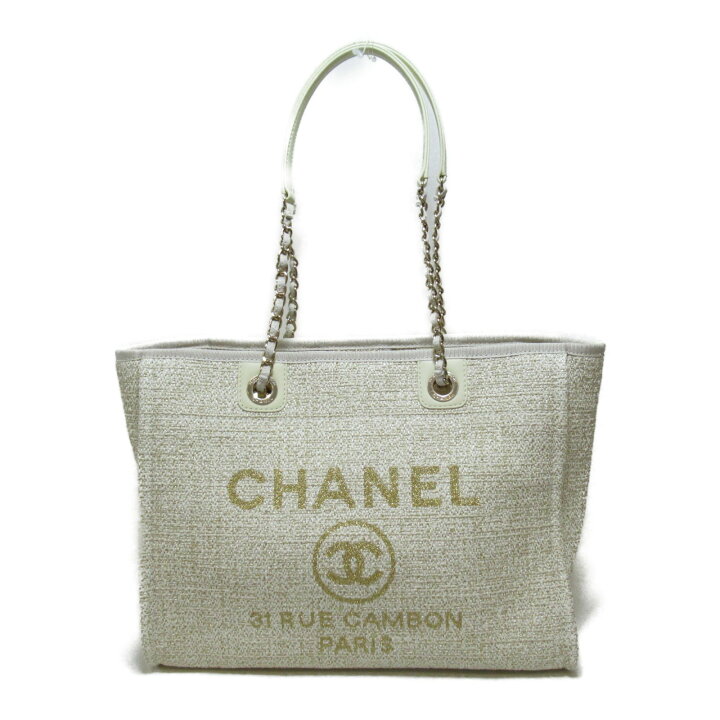 楽天市場】シャネル CHANEL ドーヴィル チェーントートバッグ トート 