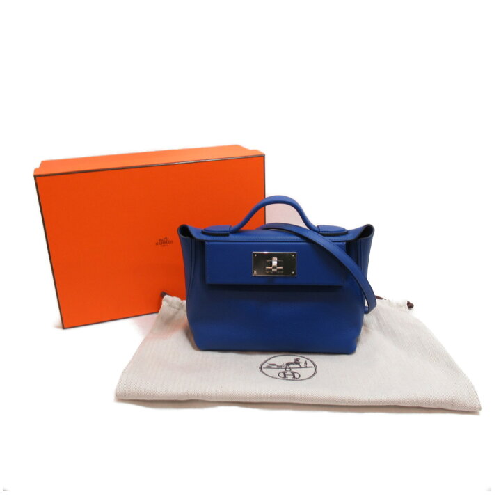 楽天市場】エルメス HERMES サックヴァンキャトルミニ21 24 / ブルー 