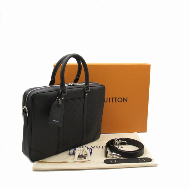 未使用 展示品 ルイ ヴィトン LOUIS VUITTON ダミエ アンフィニ ポルト 