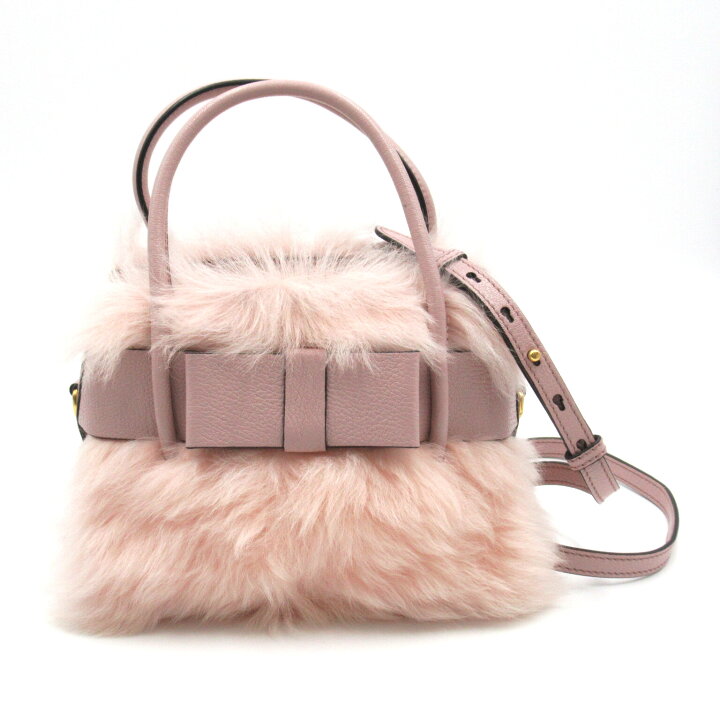 楽天市場】ミュウ ミュウ Miu Miu リボンファー2wayショルダーバッグ 