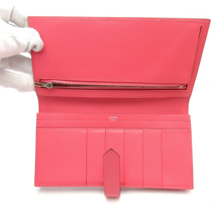 楽天市場】エルメス HERMES ベアンスフレ ローズアザレ 長財布 二 