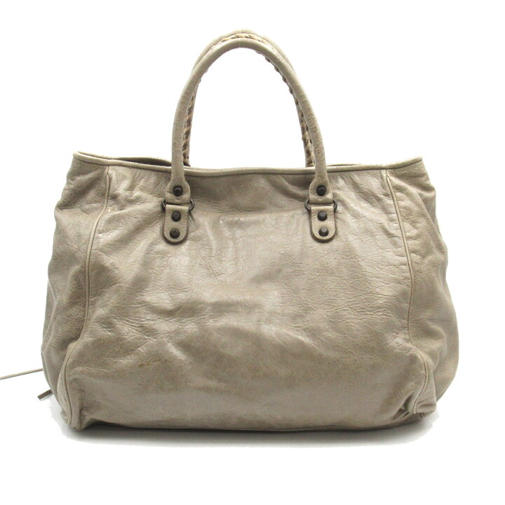BALENCIAGA ザ.サンデートートバッグ グレー レザー