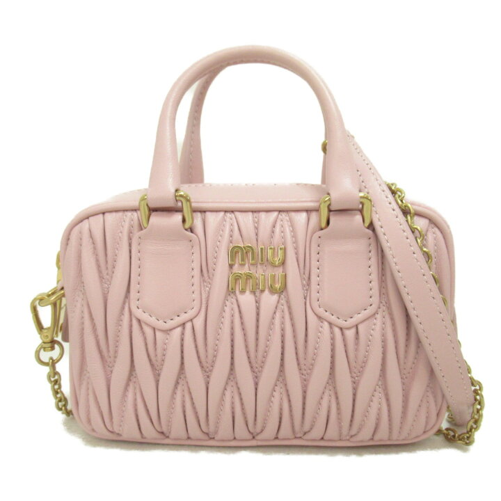 楽天市場】ミュウ Miu ショルダーバッグ バッグ レザー レディース  