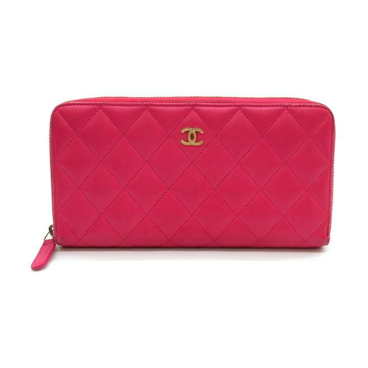 楽天市場】シャネル CHANEL ラウンド長財布 財布 ラムスキン （羊革 