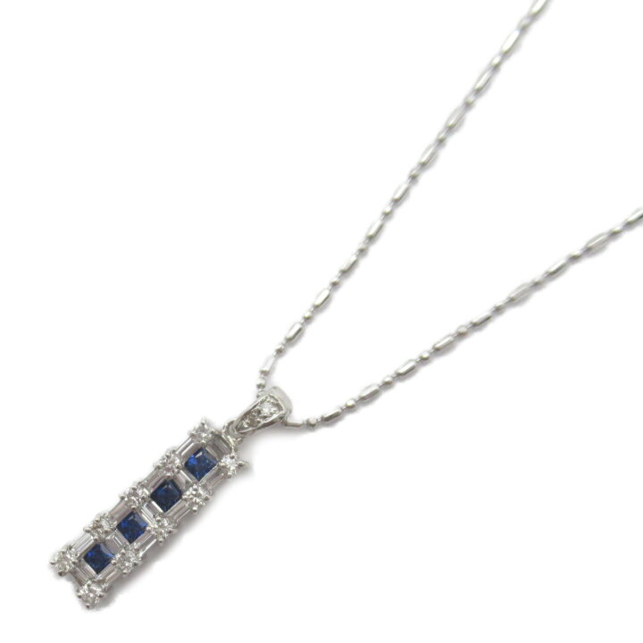 楽天市場】ジュエリー JEWELRY サファイア ダイヤモンド ネックレス  