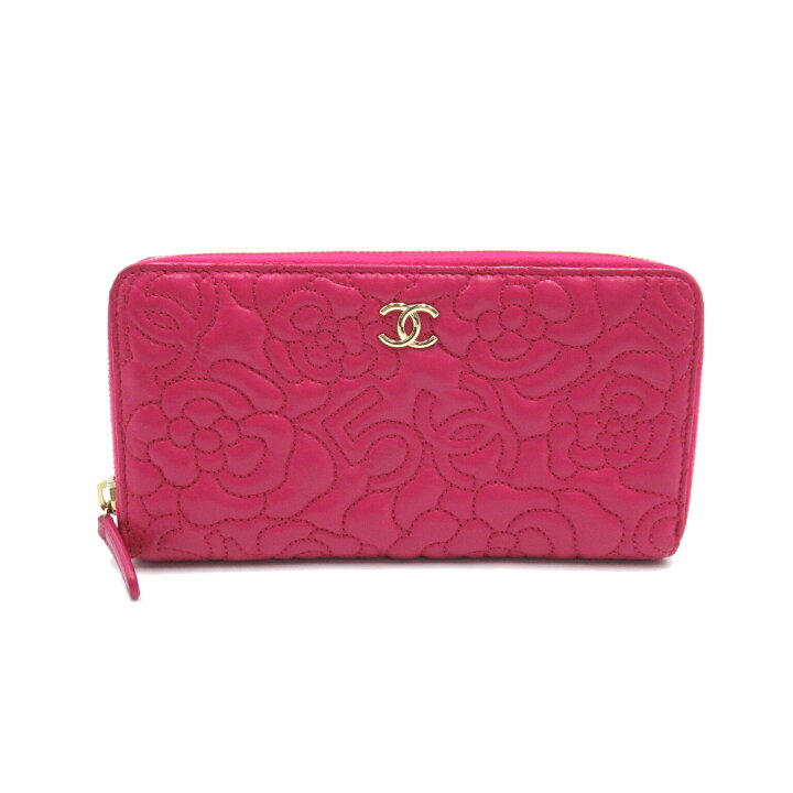 楽天市場】シャネル CHANEL カメリアラウンド財布 ラウンド長財布 財布 