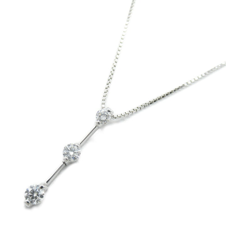 楽天市場】ジュエリー JEWELRY ダイヤモンド ネックレス K18WG  