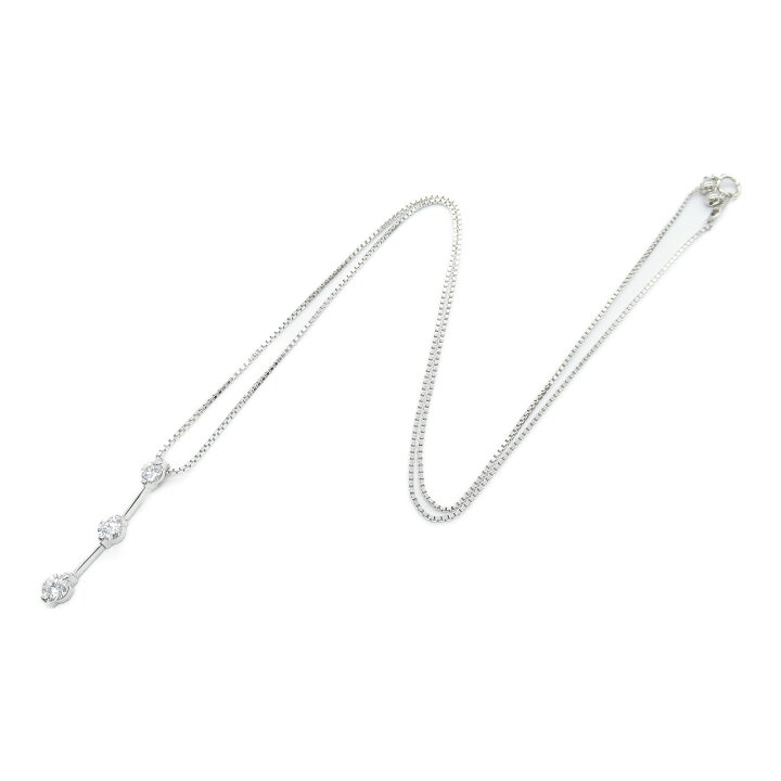 楽天市場】ジュエリー JEWELRY ダイヤモンド ネックレス K18WG  