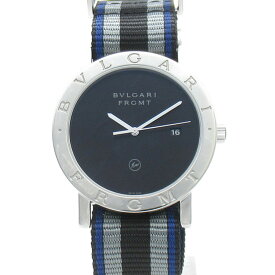ブルガリ BVLGARI ブルガリ ブルガリ フラグメントデザイン 腕時計 ウォッチ 腕時計 時計 ステンレススチール ナイロン メンズ ブラック系 BB41BSF 【中古】