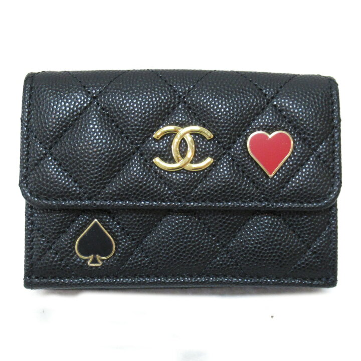 楽天市場】シャネル CHANEL スモールフラップウォレット 三つ折り財布  