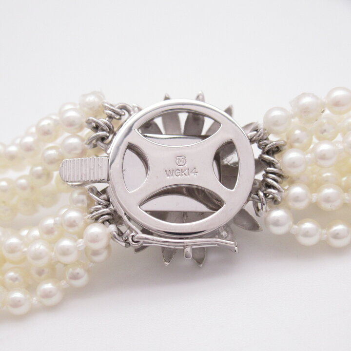 楽天市場】ミキモト MIKIMOTO ベビーパール サファイア 10連ネックレス  