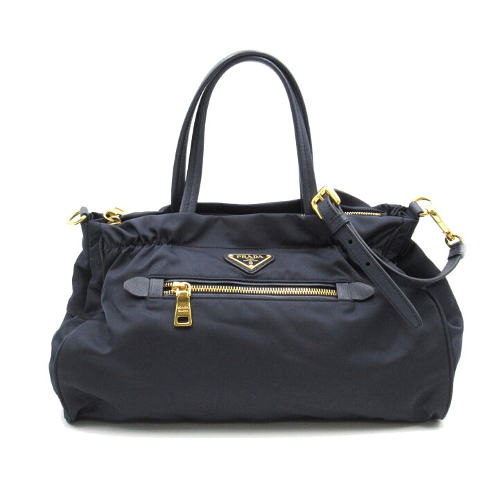 PRADA プラダ 2wayショルダーバッグ 2wayショルダー ネイビー系  