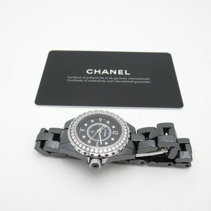 楽天市場】シャネル CHANEL J12 8Pダイヤ/ベゼルダイヤ 腕時計  