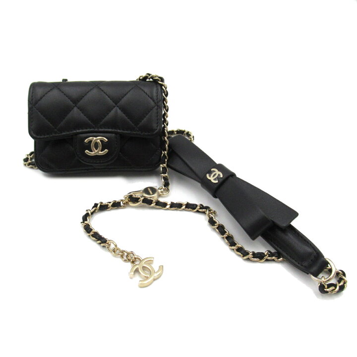 楽天市場】シャネル CHANEL リボンミニマトラッセチェーンショルダー  