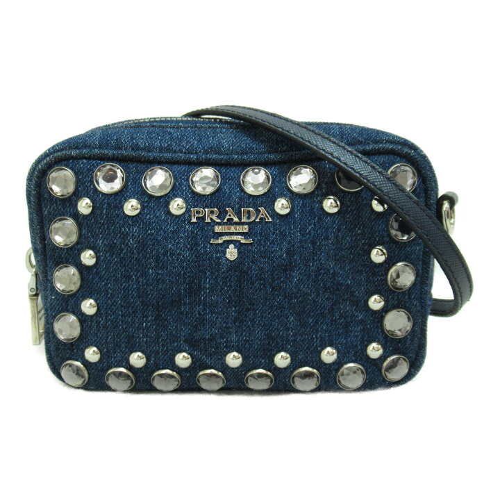 PRADA ミラノ デニムショルダーバッグ（楽天市場】プラダ PRADA  