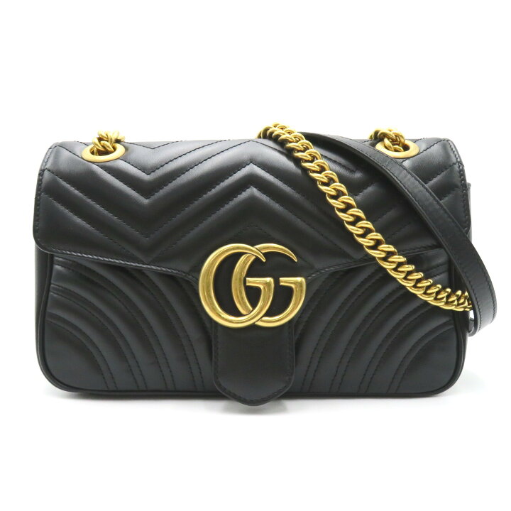楽天市場】グッチ GUCCI GGマーモント ショルダーバッグ バッグ レザー 
