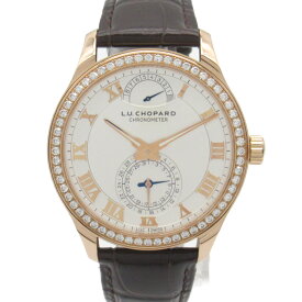 ショパール Chopard L.U.C クアトロ 腕時計 ウォッチ 腕時計 時計 K18PG（ピンクゴールド） レザーベルト クロコダイル、ダイヤモンド メンズ シルバー系 171926-5001 【中古】