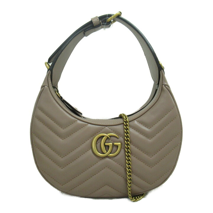グッチGucci GGパターン ショルダーバッグ 中型月型