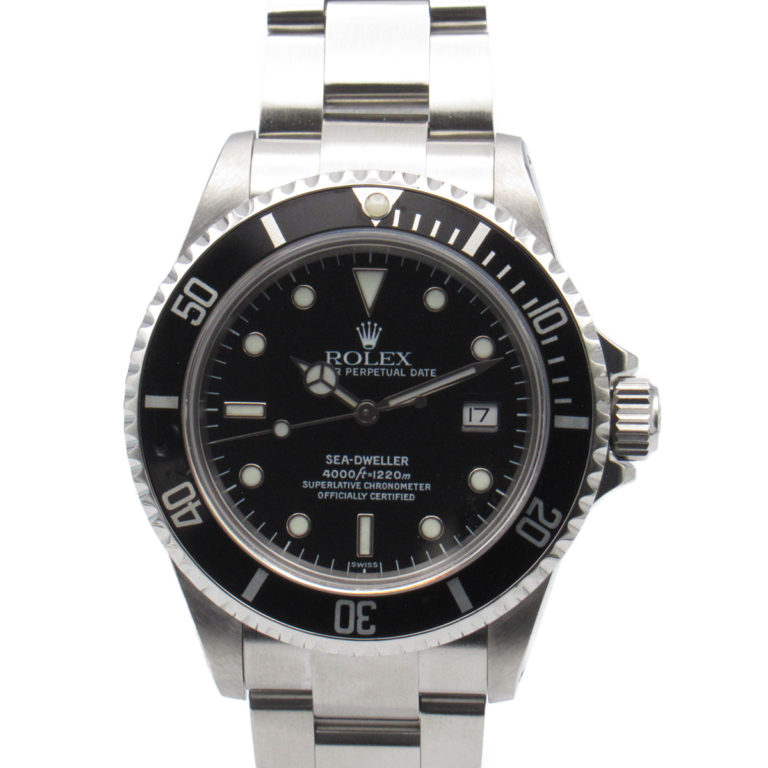 ロレックス ROLEX シードゥエラー A番 腕時計 時計 ステンレススチール メンズ ブラック系 16600