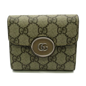 グッチ GUCCI GG ミディアム ウォレット 三つ折り財布 財布 GGスプリームキャンバス レディース ベージュ系 エボニー 76019792TIG9770 【新品】