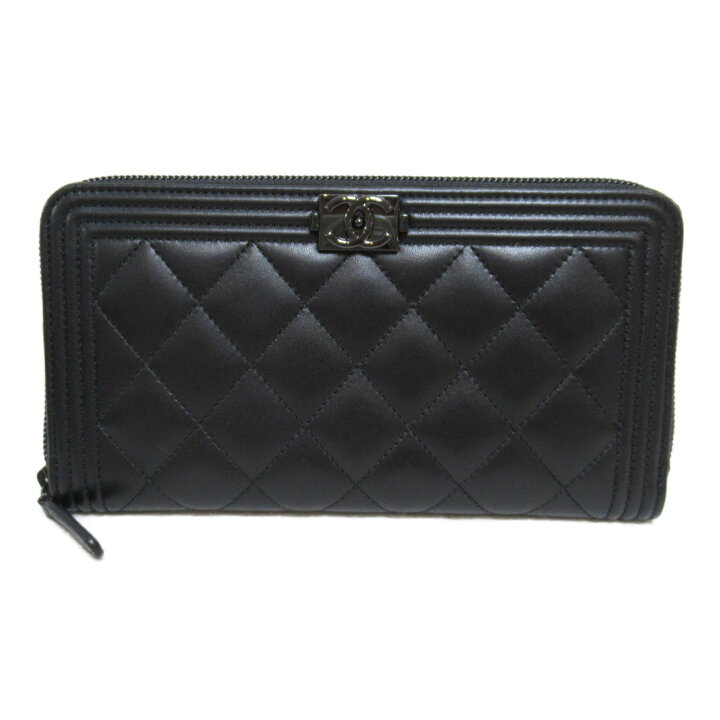 楽天市場】シャネル CHANEL BOY CHANEL ラウンド長財布 ラウンド長財布  
