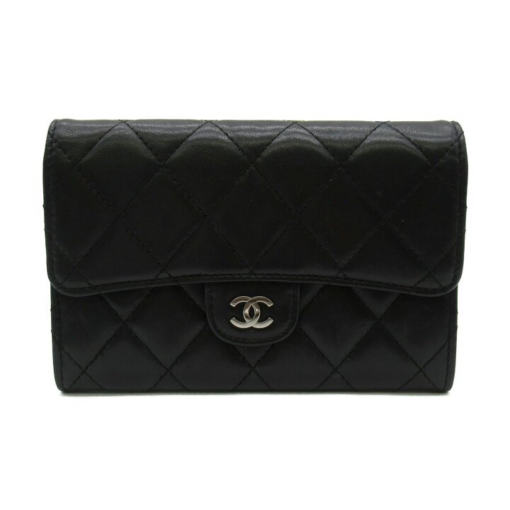 楽天市場】シャネル CHANEL マトラッセ ココマーク 二つ折財布 二  