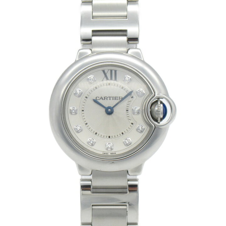 楽天市場】カルティエ CARTIER バロンブルー SM 11Pダイヤ 腕時計  