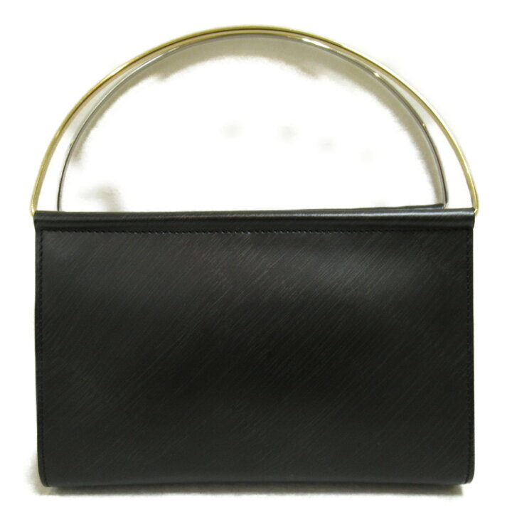 CARTIER カルティエ ハンドバッグ ハンドバッグ ブラック系 レザー 