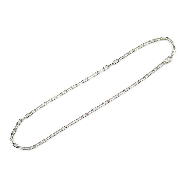 k18ホワイトゴールドチェーンネックレス 60cm スパルタカス 4.79g 楽天 