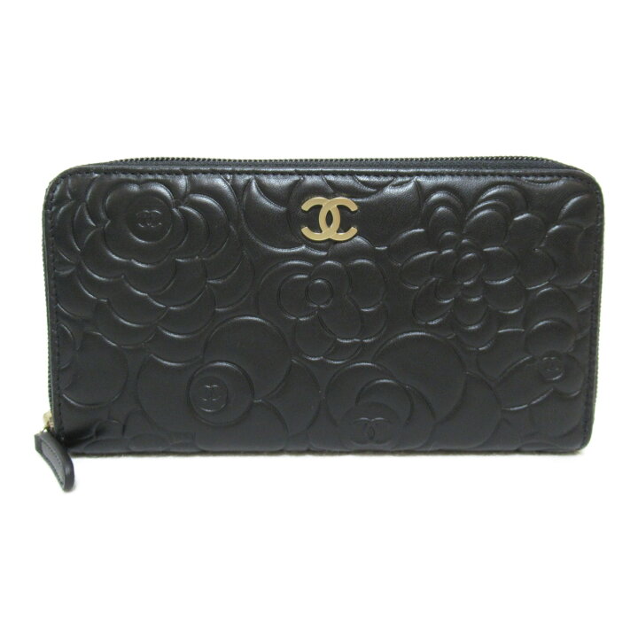 楽天市場】シャネル CHANEL カメリア ラウンド長財布 ラウンド長財布 