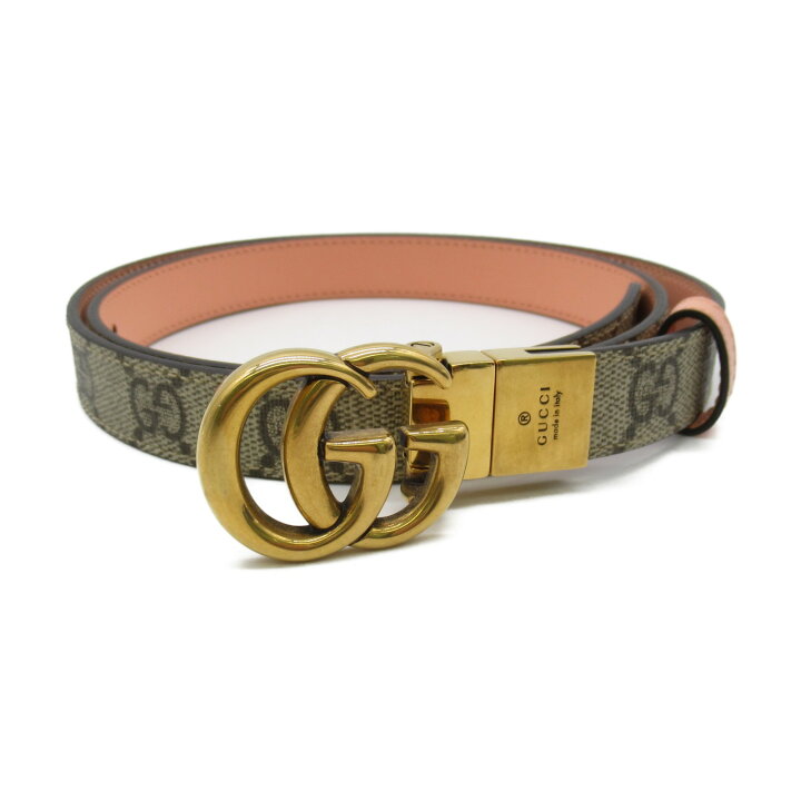 楽天市場】グッチ GUCCI GGマーモント リバーシブルベルト ベルト 衣料 