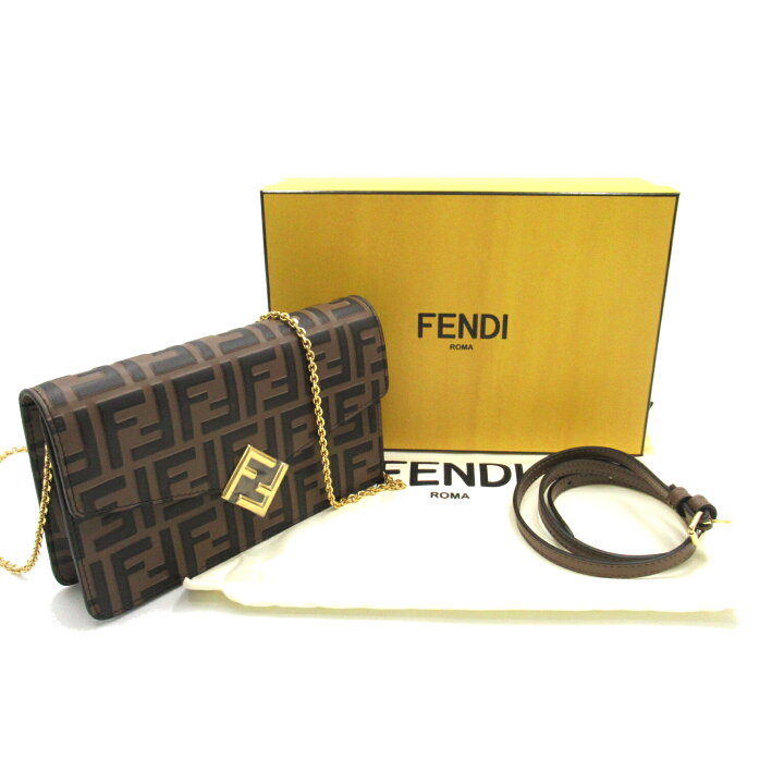 楽天市場】フェンディ FENDI FF ダイヤモンド ウォレット チェーン  