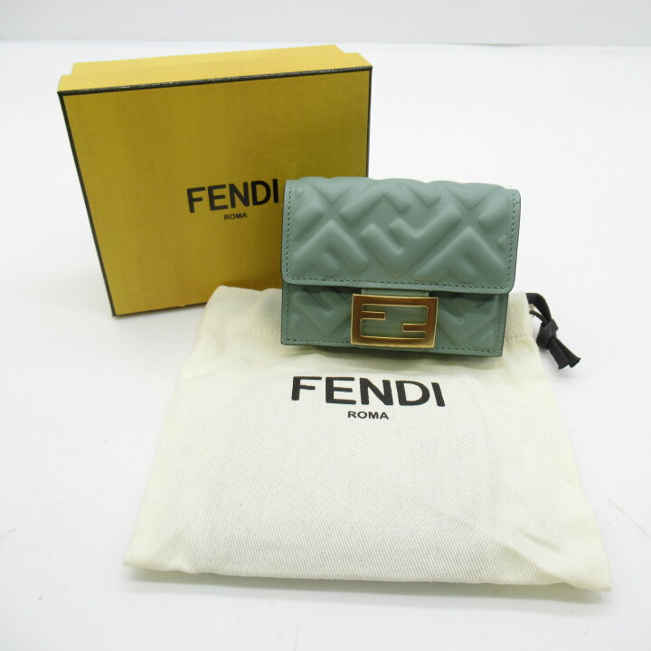 楽天市場】フェンディ FENDI 三つ折り財布 三つ折り財布 財布 レザー 