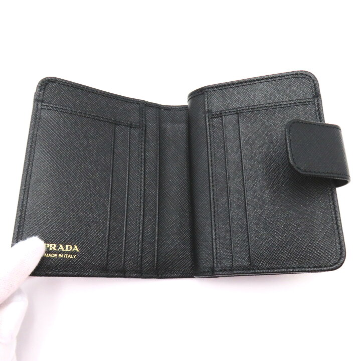 楽天市場】プラダ PRADA 二つ折り財布 二つ折り財布 財布 サフィアーノ  