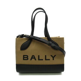 バリー BALLY 2wayショルダーバッグ BAR KEEP ON XS 2wayショルダーバッグ バッグ ファブリック レザー レディース ブラウン系 / ブラック系 6304584 【新品】