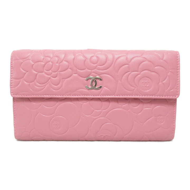 楽天市場】シャネル CHANEL カメリアWホック長財布 二つ折り長財布 