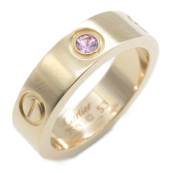 楽天市場】カルティエ CARTIER ラブリング 1Pピンクサファイア リング 
