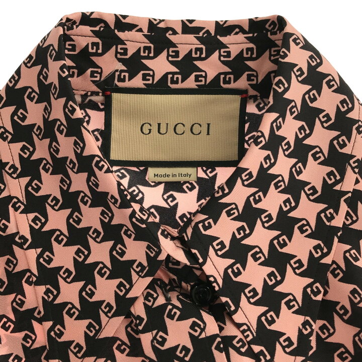 楽天市場】グッチ GUCCI シルクシャツ 長袖シャツ 衣料品 トップス  