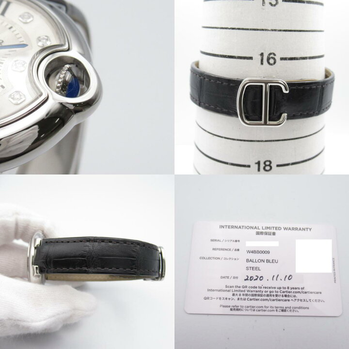楽天市場】カルティエ CARTIER バロンブルー 11Pダイヤ 腕時計 時計  