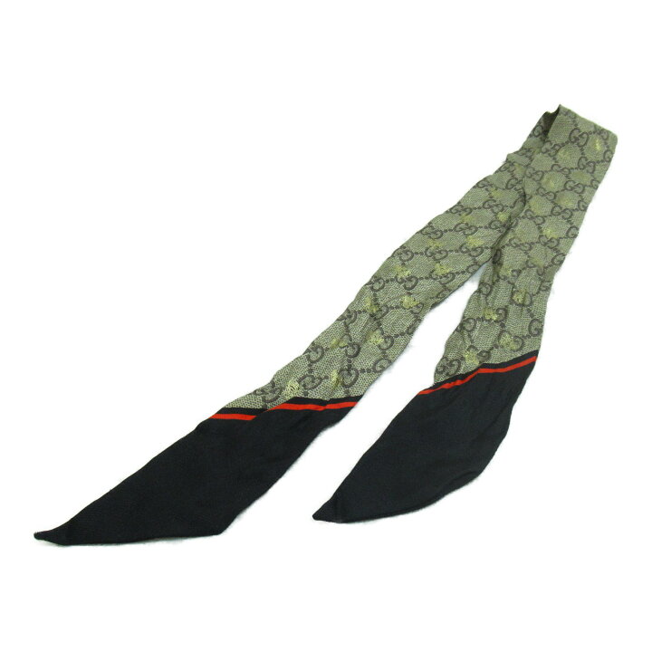 楽天市場】グッチ GUCCI GGビー(ハチ) シルク ネックボウ スカーフ  