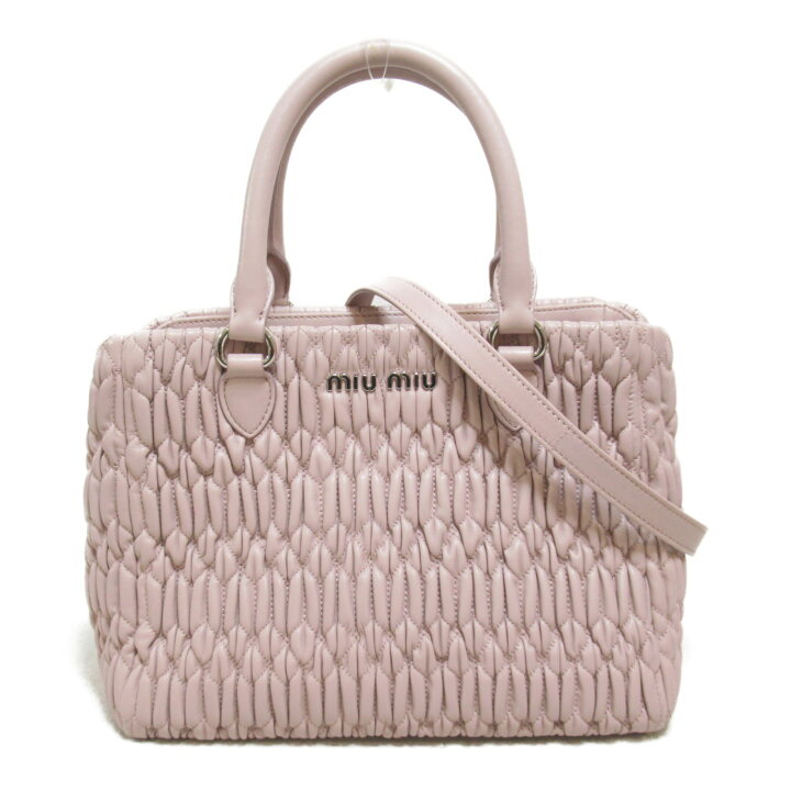 楽天市場】ミュウ ミュウ Miu Miu 2Wayハンドバッグ 2wayショルダー  