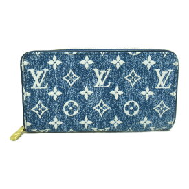 ルイ・ヴィトン LOUIS VUITTON ジッピー・ウォレット ラウンド長財布 財布 デニム モノグラム・ジャガードデニム レディース ブルー系 M81226 【中古】