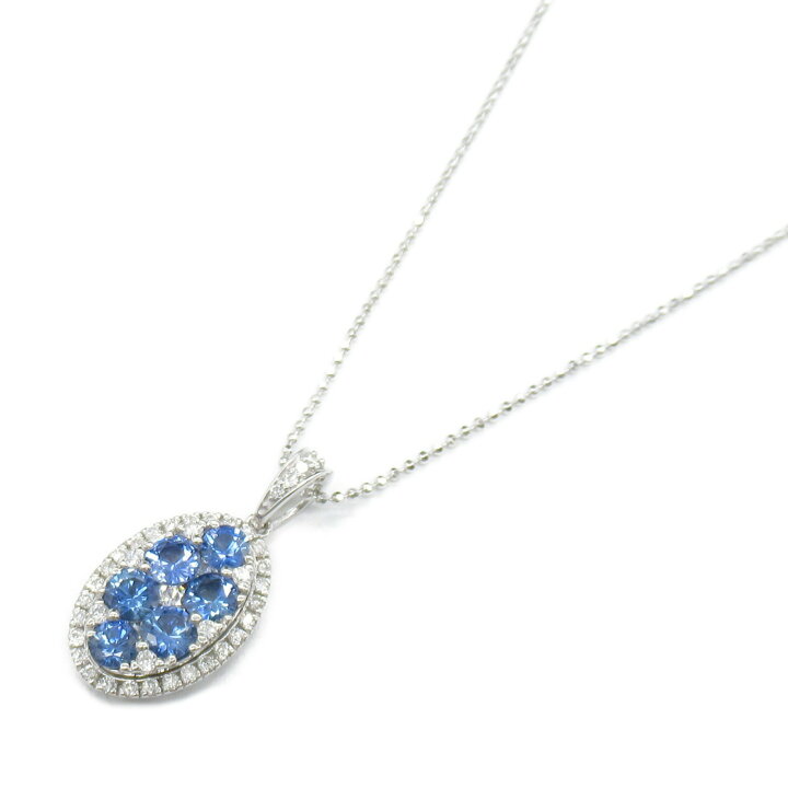 楽天市場】ジュエリー JEWELRY サファイア ダイヤモンド ネックレス 