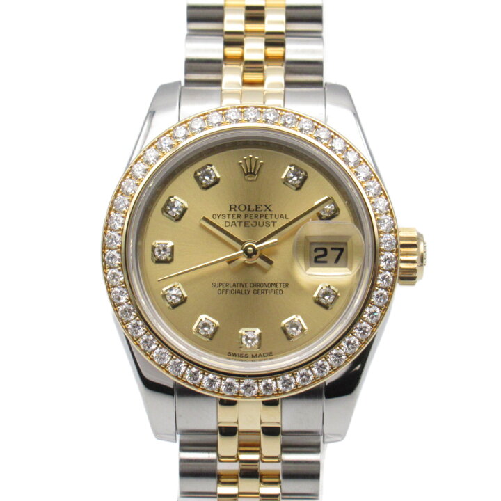 楽天市場】ロレックス ROLEX デイトジャスト 10P/ベゼルダイヤ 