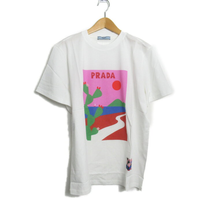 楽天市場】プラダ PRADA Tシャツ 半袖Tシャツ 衣料品 トップス  