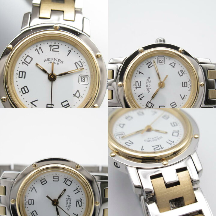 楽天市場】エルメス HERMES クリッパー 腕時計 時計 GP（ゴールド  