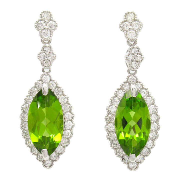 楽天市場】ジュエリー JEWELRY ペリドット ダイヤ ピアス ピアス 