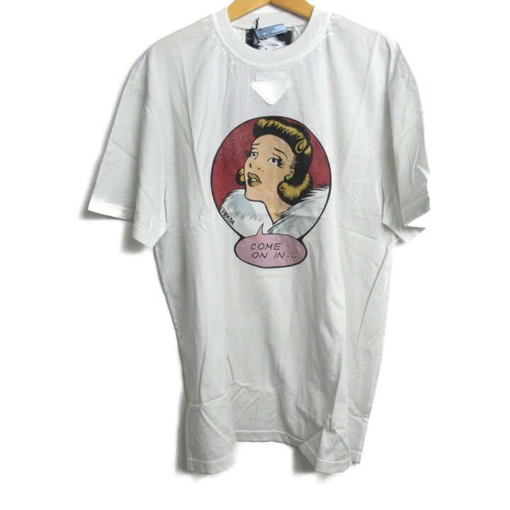 楽天市場】プラダ PRADA Tシャツ 半袖Tシャツ 衣料品 トップス 