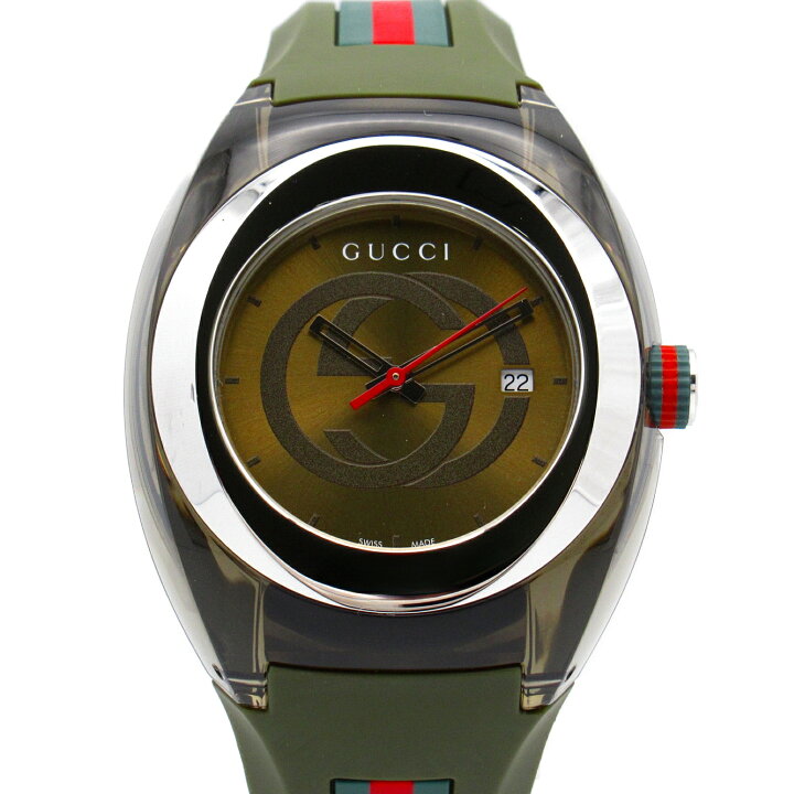 楽天市場】グッチ GUCCI シンク 腕時計 時計 ラバーベルト メンズ 